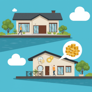 Representación visual de la comparativa de costes entre una Vivienda Unifamiliar y una Tiny Home, clave para el análisis económico de tu futuro hogar.